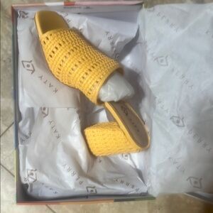 Katy Perry Collections Yellow Woven Mules